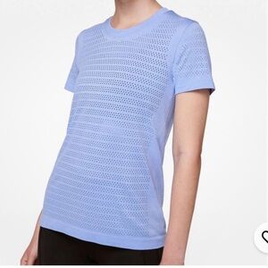 Lululemon Breeze By Hydrangea Blue Short Sleeve Tee Shirt Top